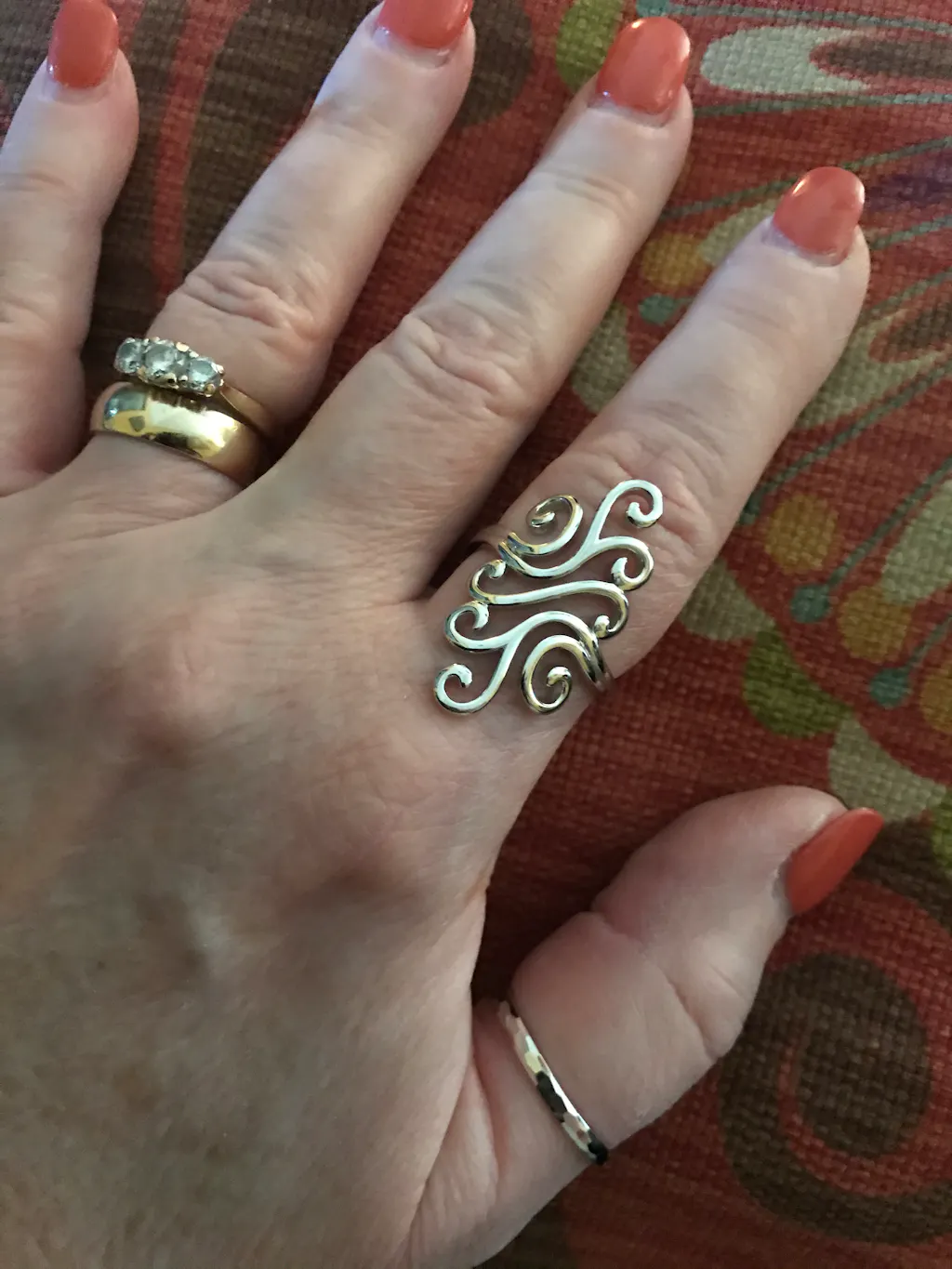 Sterling Silver Swirly Wind Ring for Sale | Dreamland Jewelry