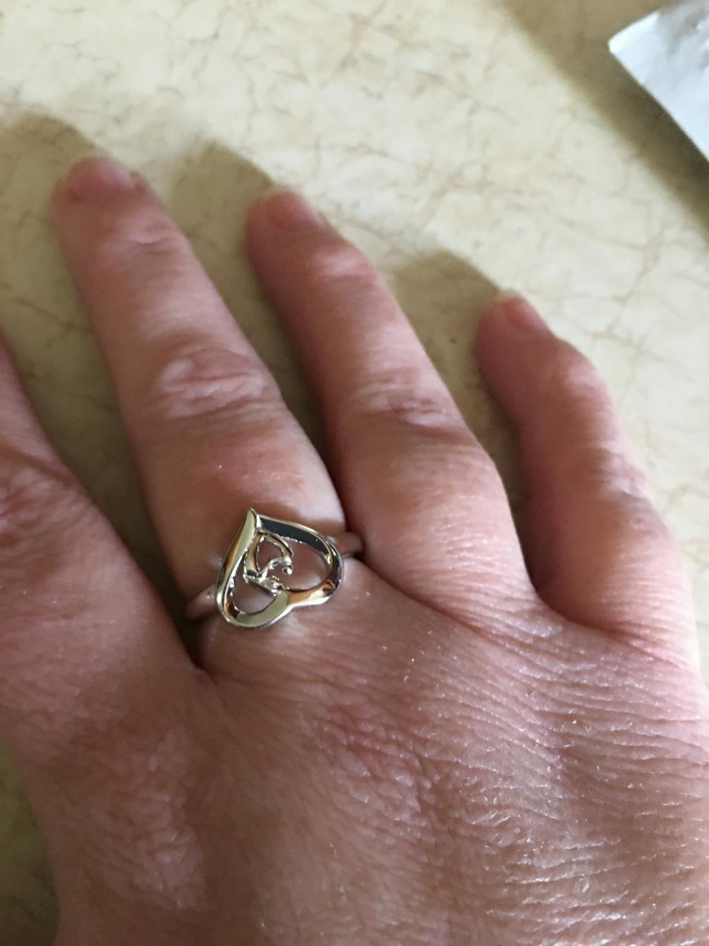 Sterling Silver Mother and Child Heart Ring for Sale Dreamland Jewelry