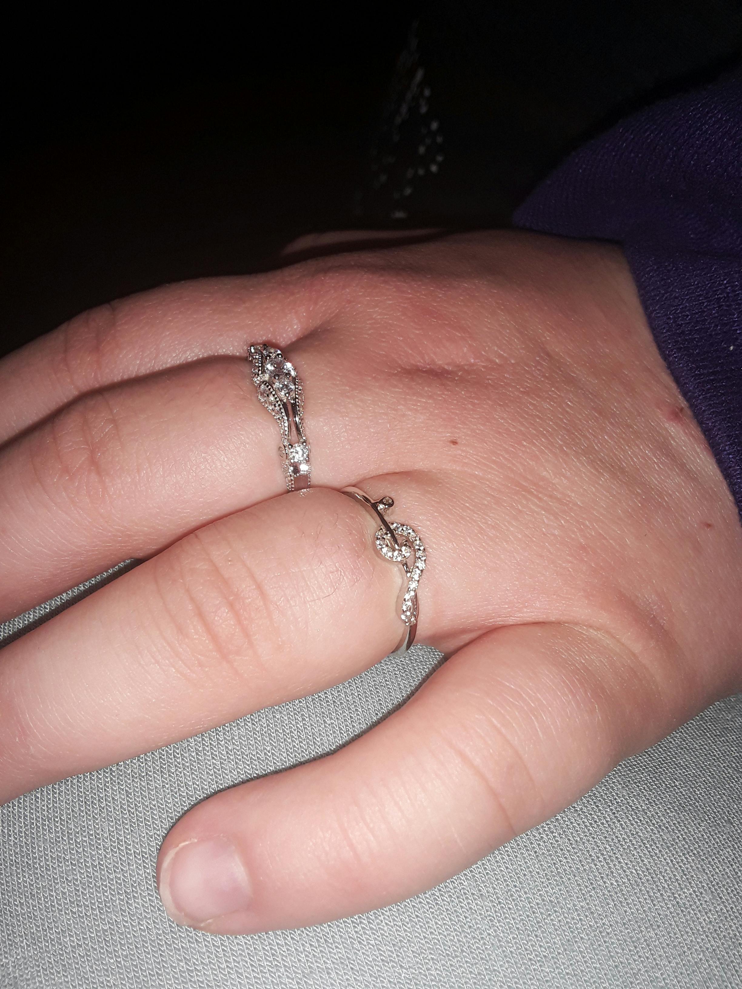 Sterling Silver G Clef Music Note Knuckle Ring - Adjustable Mid Finger Ring (12mm Wide)
