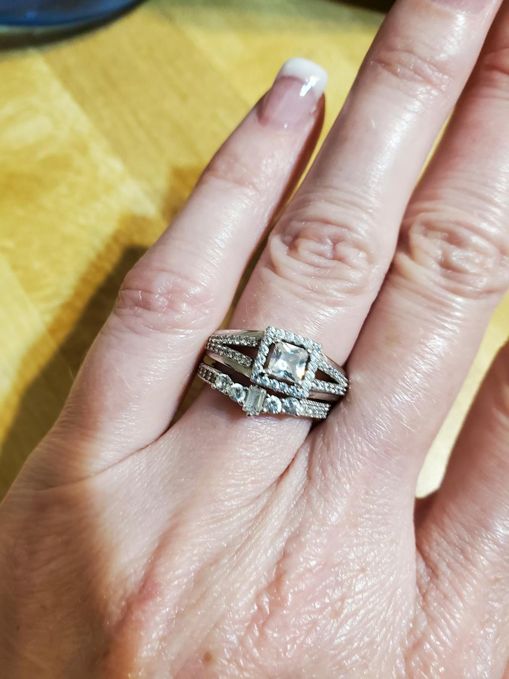 Sterling Silver Emerald Cut CZ Ring