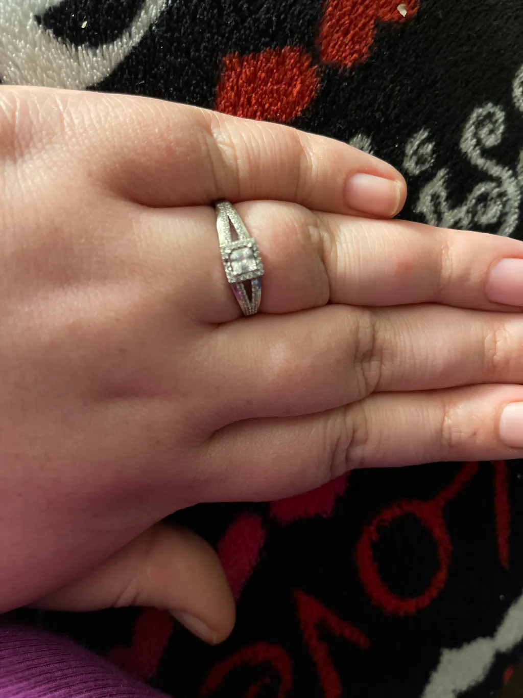 Sparkling Square 12 Mm Earrings Clear Cz