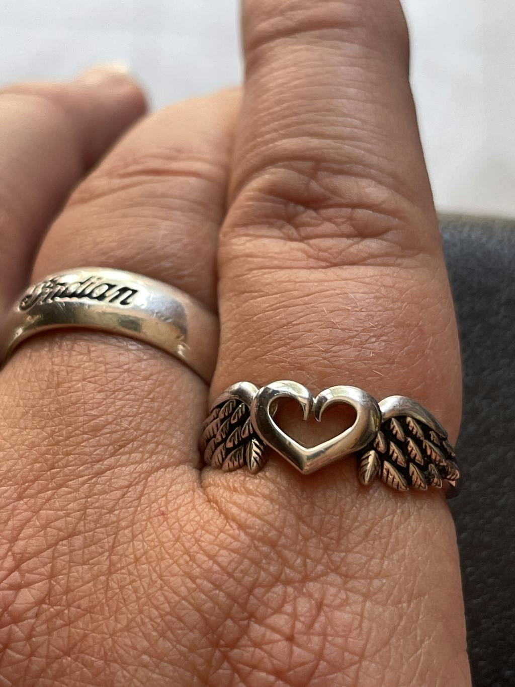 Sterling Silver Wings Heart Ring for Sale Dreamland Jewelry