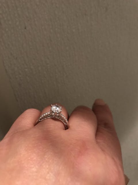 Sterling Silver Victorian Cathedral CZ Ring