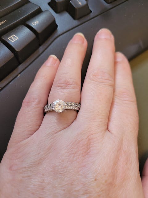 Sterling Silver Victorian Cathedral CZ Ring