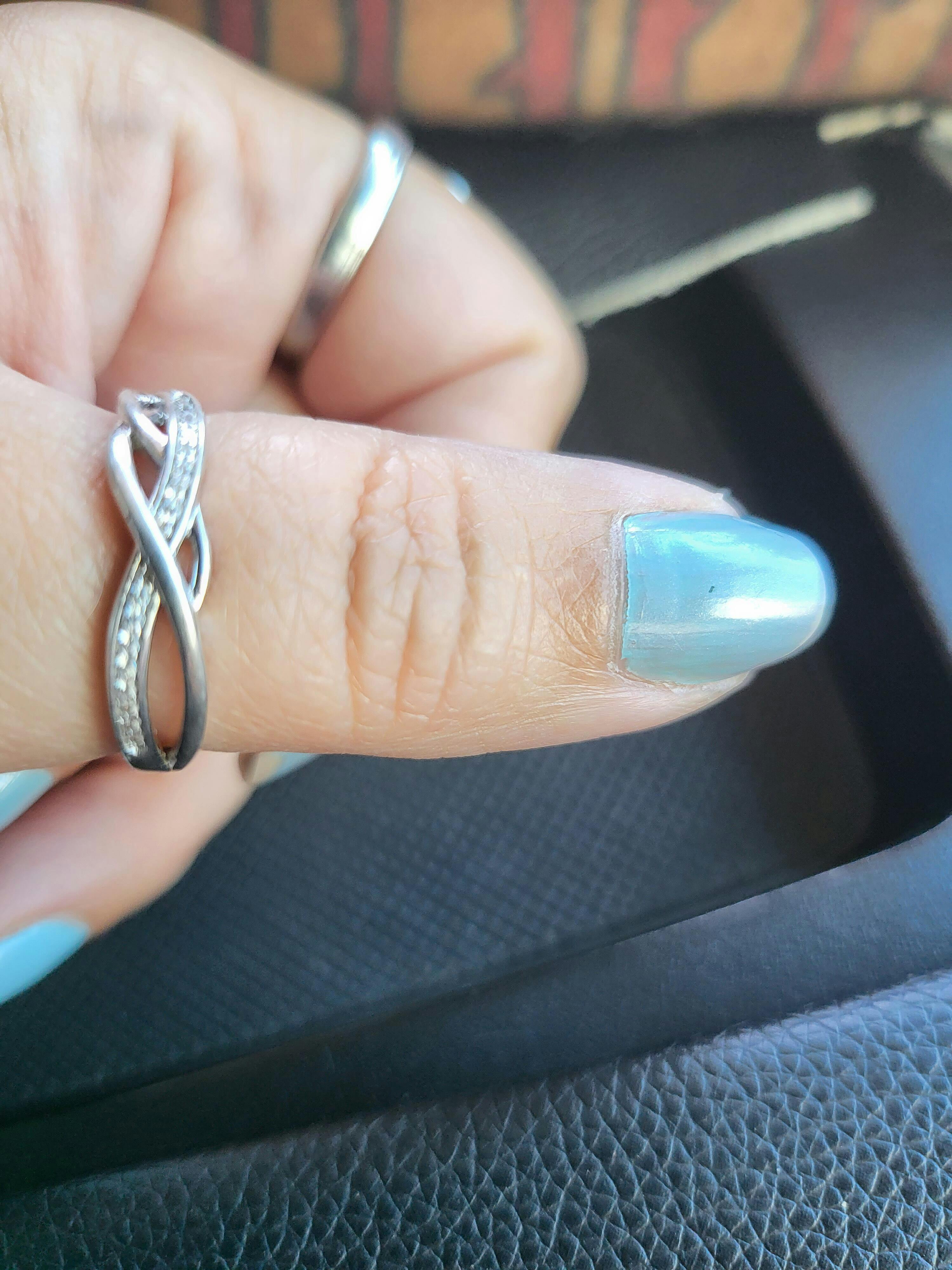cesoi リング★2Finger Crystal Ring Silver★ Amazon.com: X ring Sterling Silver, Cubic Zirconia X Criss