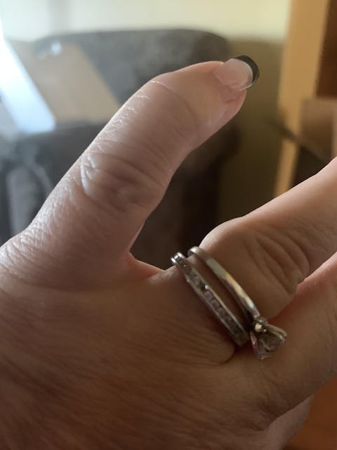 Sterling Silver Stackable Eternity CZ Ring