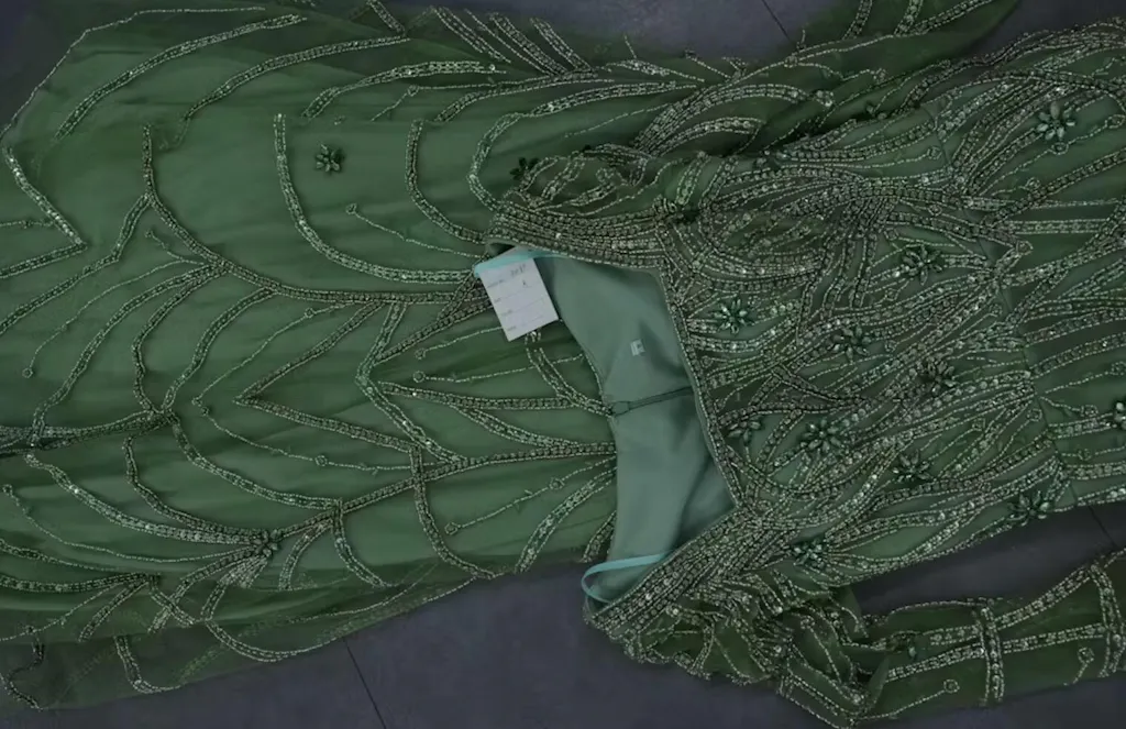 Stunning Green Mermaid Evening Dress With Appliques Y5930