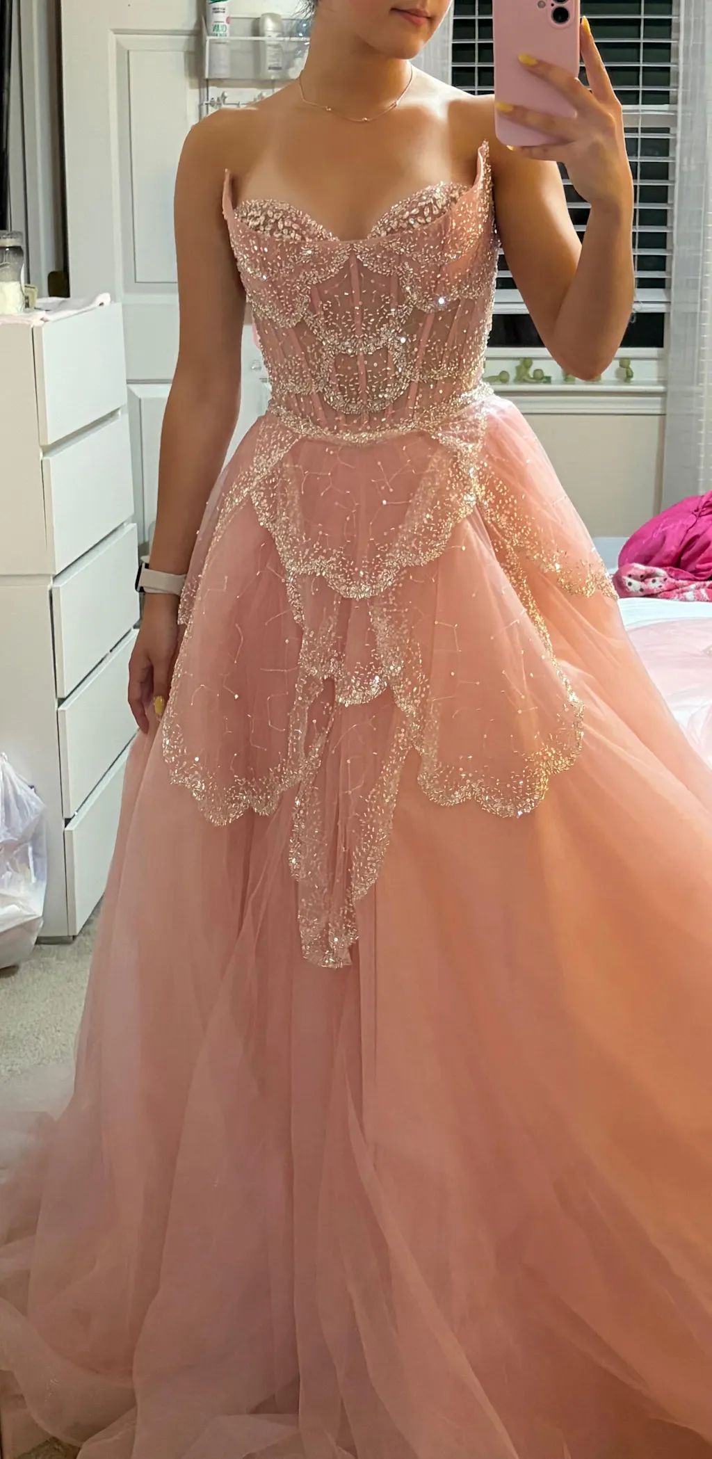 Elegant Off Shoulder Sage Green Evening Dress with Cape Sleeves SS215
