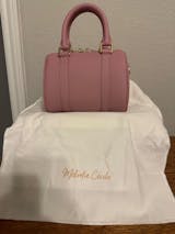 ◎MINOC◎ Rosa Boston Bag Mini Ella Boston Bag in Visetos Pink | MCM ®US