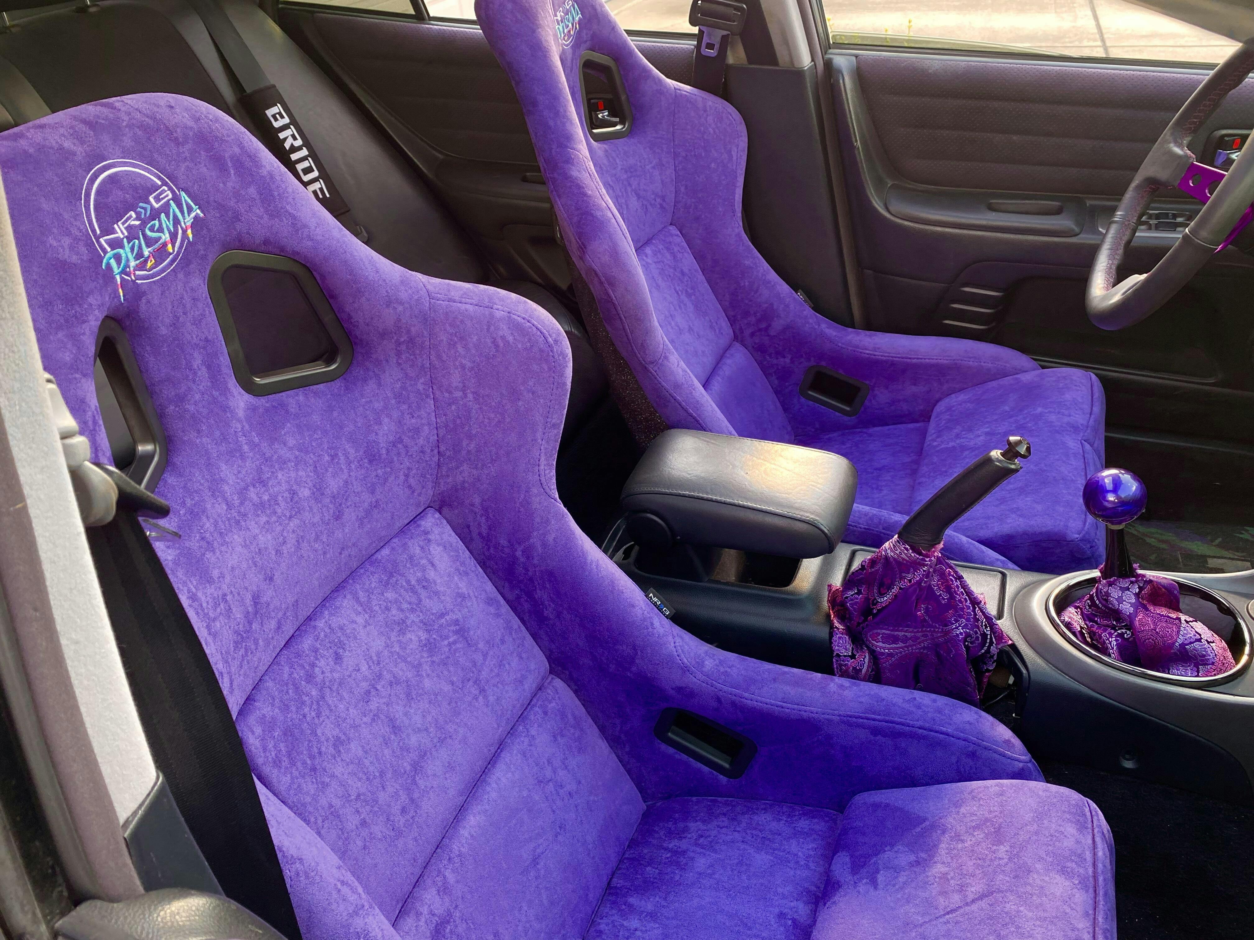 purple racing seat