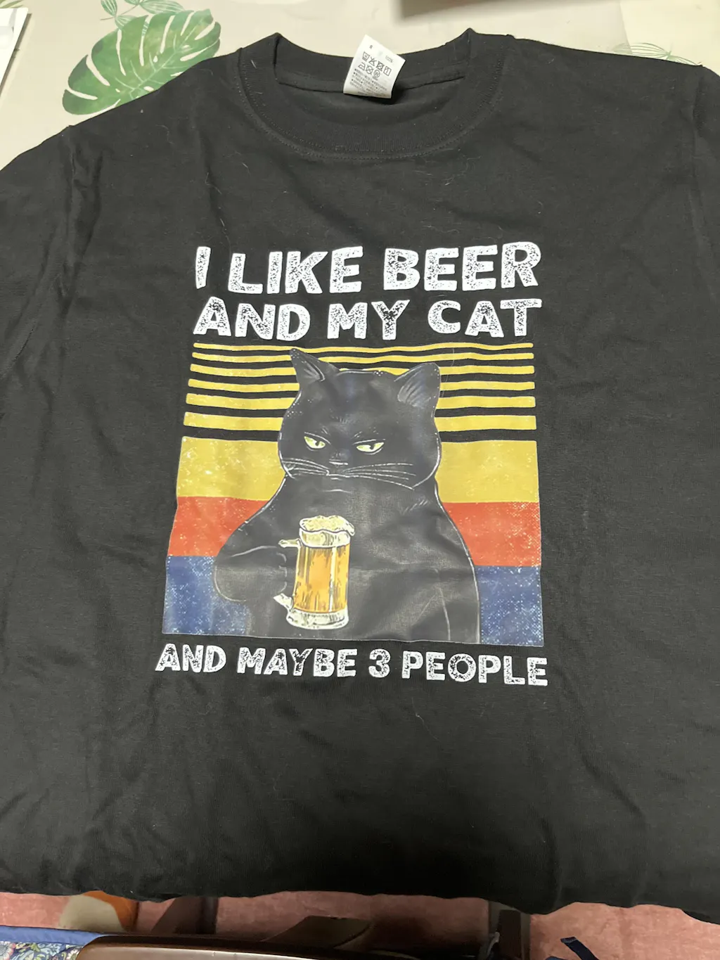 猫とビールが好き Tシャツ｜I LIKE BEER AND MY CAT｜飲み会・居酒屋で話題
