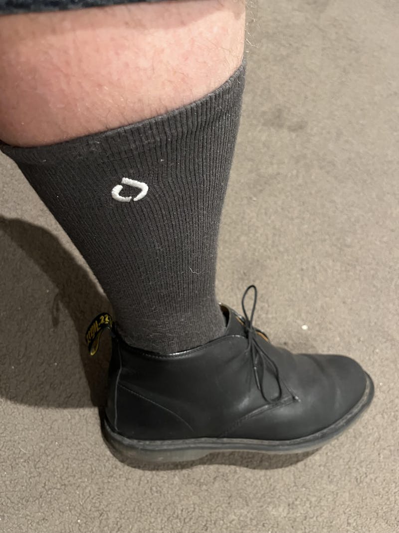 All-Day Performance Cushioned Crew Sock - Black