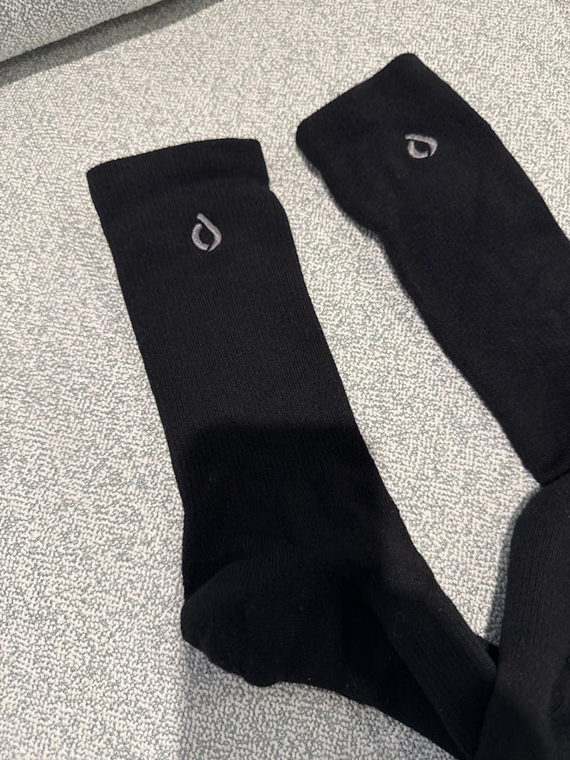 All-Day Performance Cushioned Crew Sock - Black