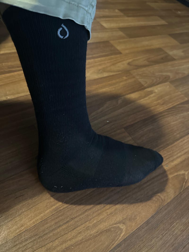 All-Day Performance Cushioned Crew Sock - Black