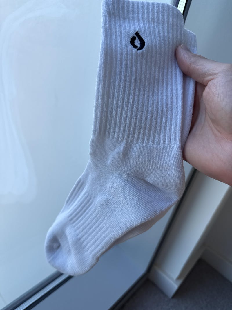 All-Day Performance Cushioned Mid-Crew Sock - White