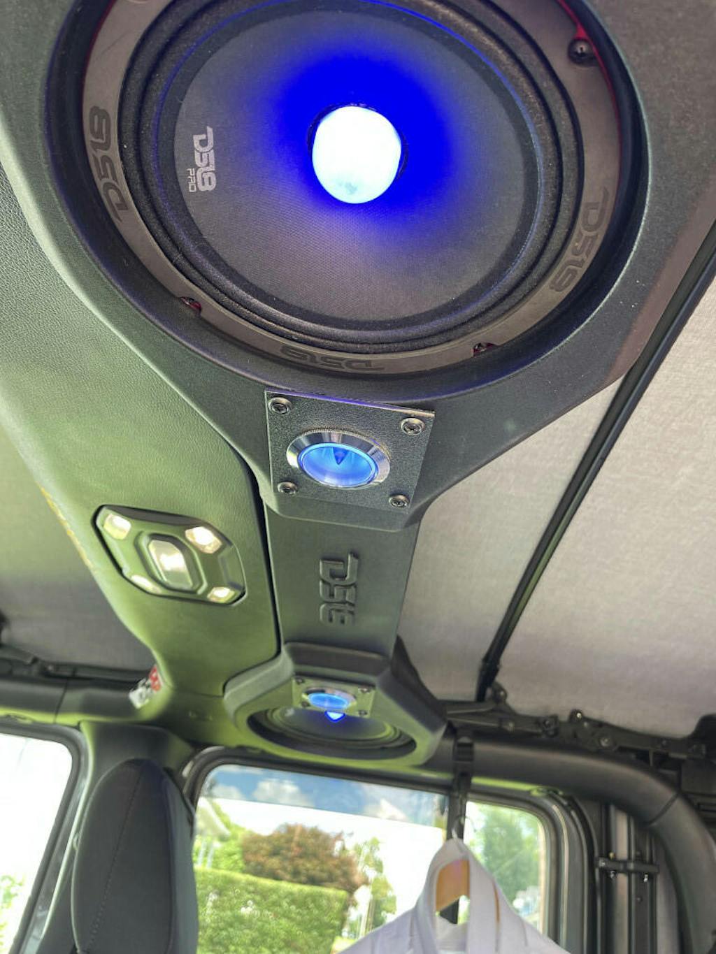 DS18 JLSBAR22/BK Overhead Sound Bar System for JL/JLU,JT Gladiator