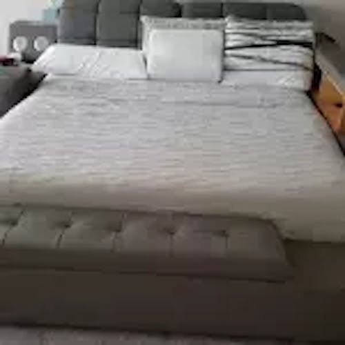 Luxury Smart King Bed with Massage Recliner, Bluetooth Speakers, Storage & USB Ports - DSARD