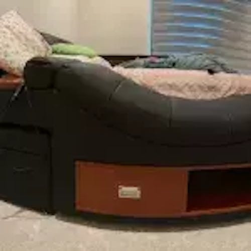 Luxury Smart King Bed with Massage Recliner, Bluetooth Speakers, Storage & USB Ports - DSARD