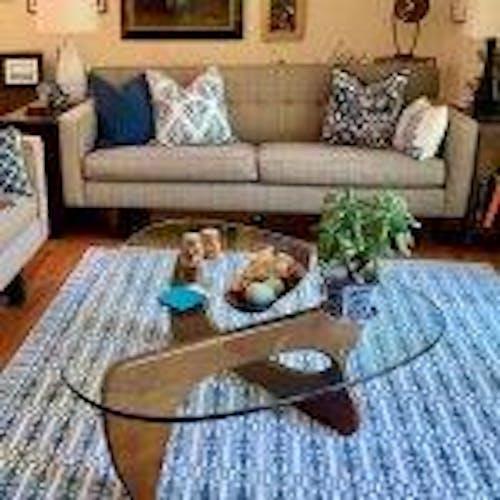 Mid-Century Glass Triangle Coffee Table - DSARD