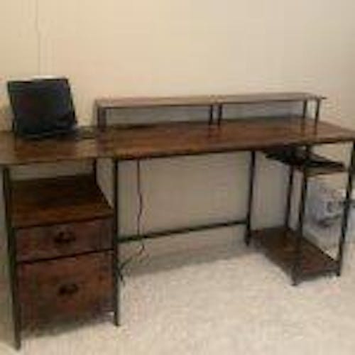 61″ Spacious Industrial-Style Computer Desk - DSARD