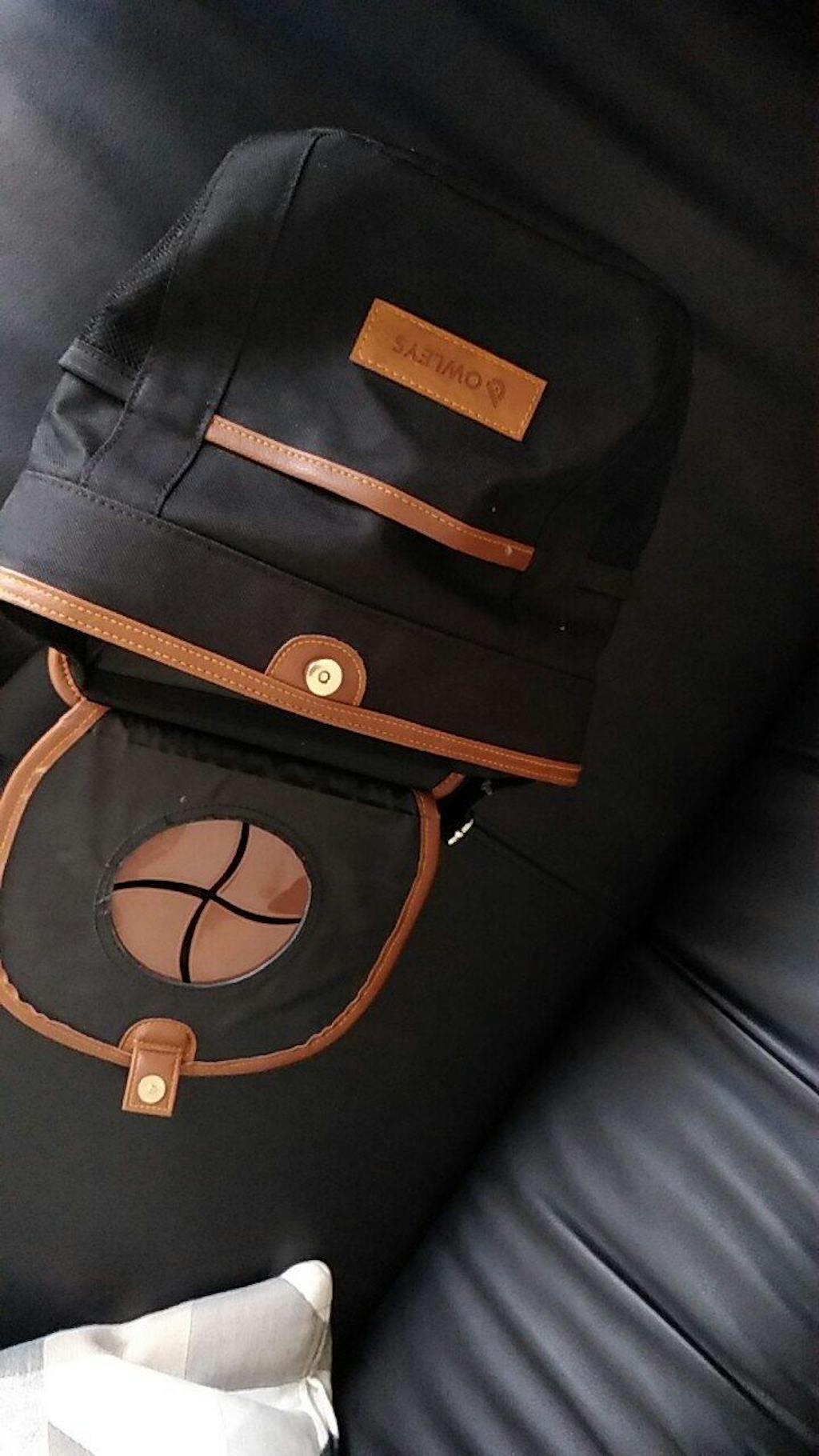 Spill-Proof Car Trash Can - Car Trash Bag - 2.5 Gal - Headrest/Central Console Attachment