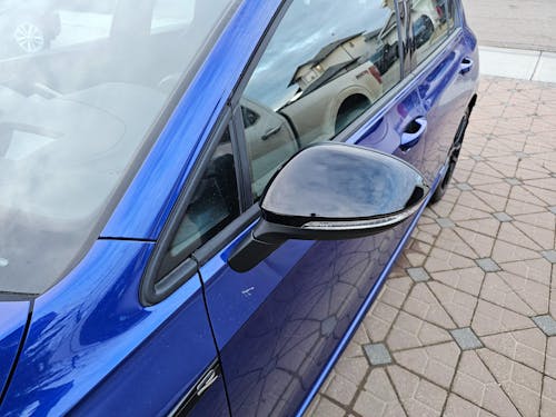 Black Mirror Covers for VW MK8 Golf