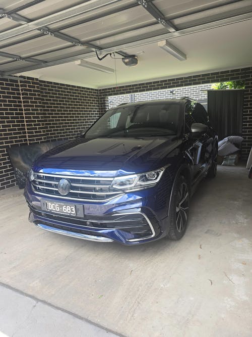 Black VW Emblem Cover Front/Rear for Tiguan with ACC