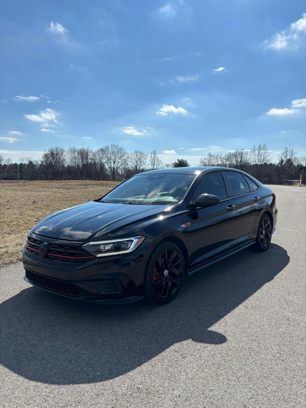 Black VW Emblem Cover Front/Rear for 2015-2025 Jetta GLI MK6.5 MK7 MK7.5