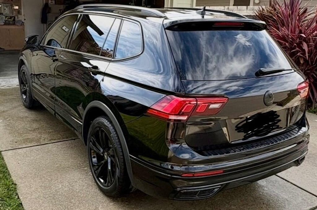 Black VW Emblem Cover Front/Rear for Tiguan with ACC