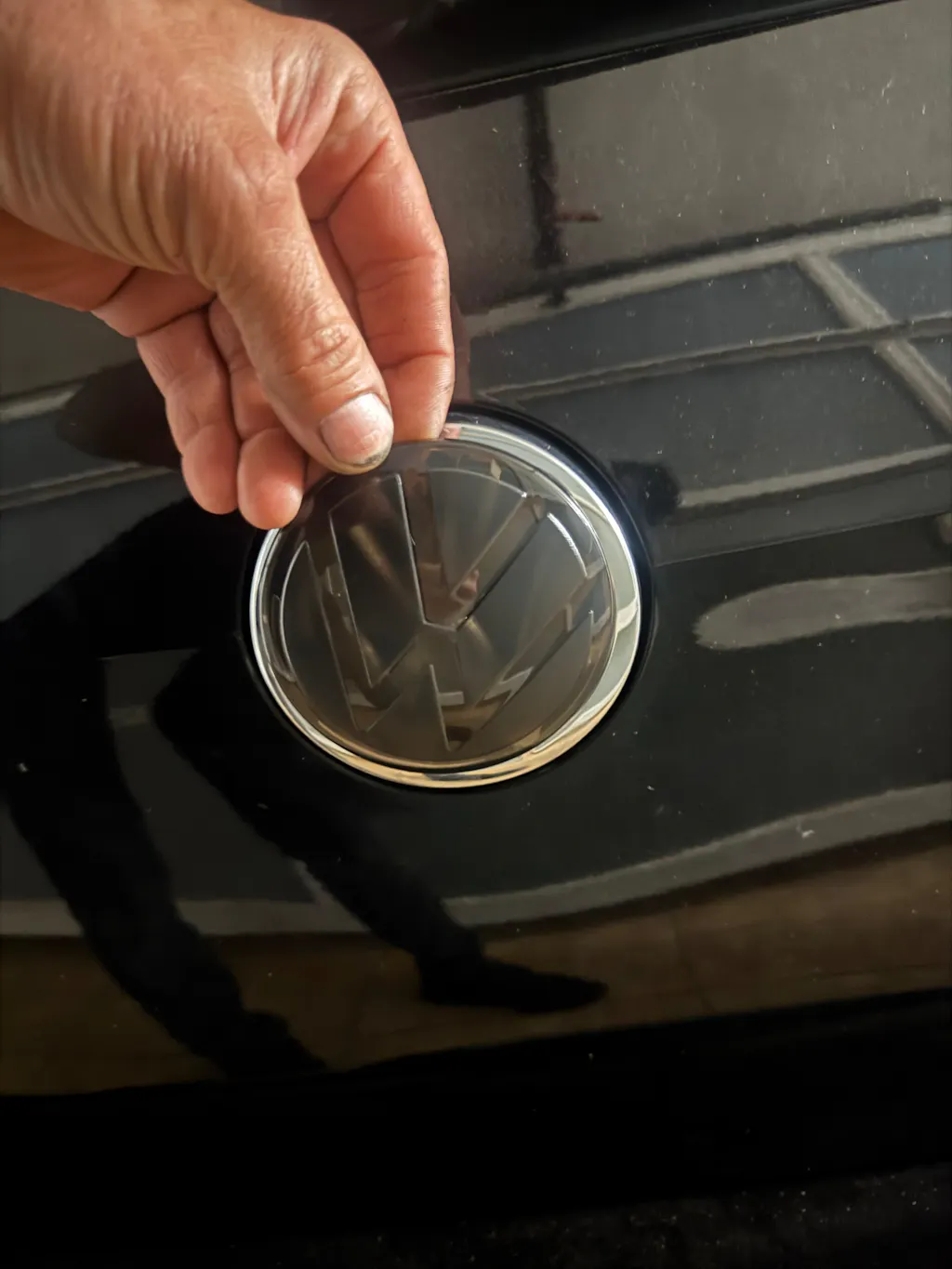 Black VW Emblem Cover Front/Rear for 2015-2025 Jetta GLI MK6.5 MK7 MK7.5