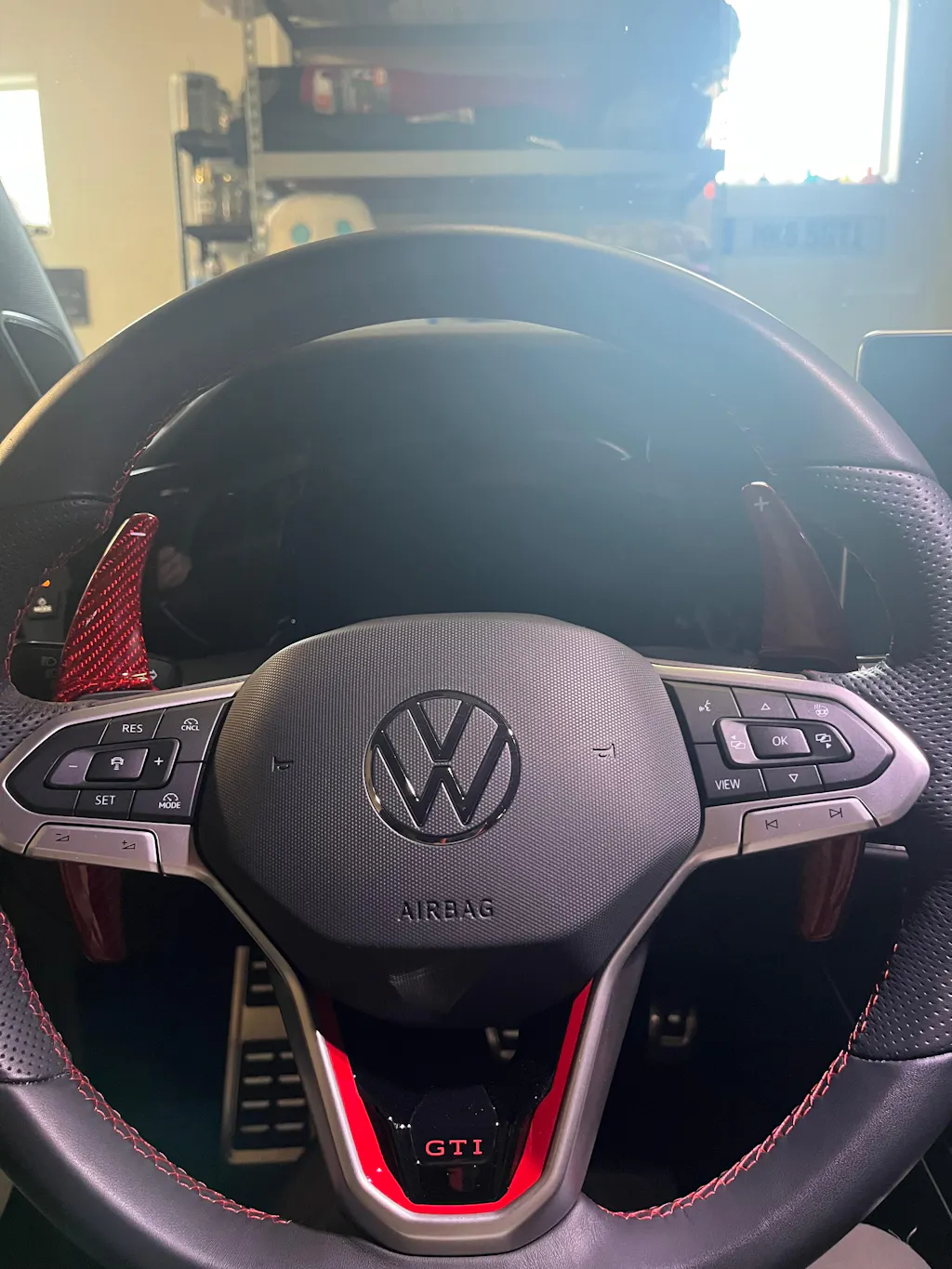 VW MK8 Carbon Fiber Paddle Shifters (EI8HT)