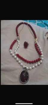 Sara Elegant Set Pearl and Marjan