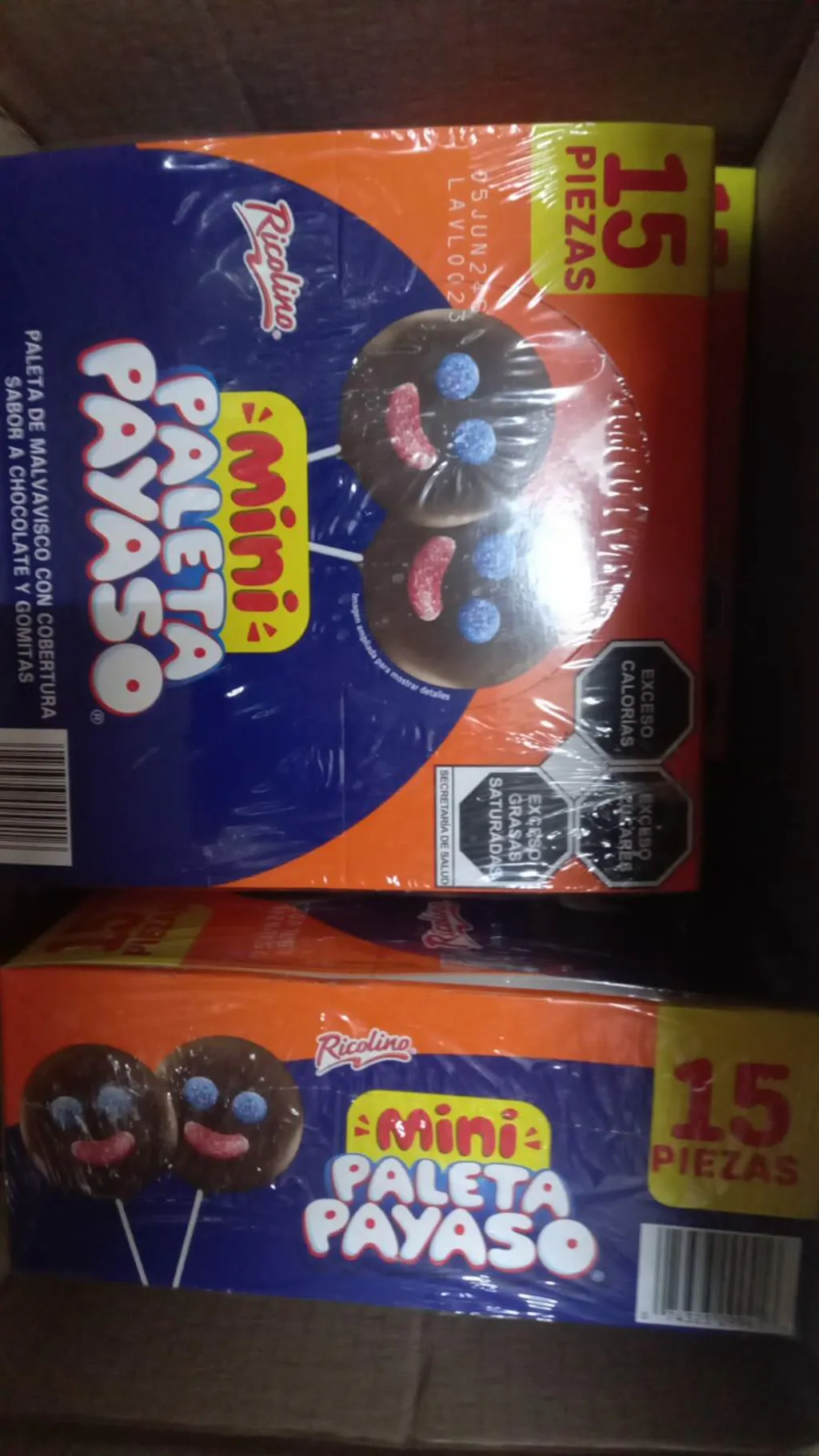 Mini Paleta Payaso Ricolino 15 piezas De 25g C/U – Dulceria tobi