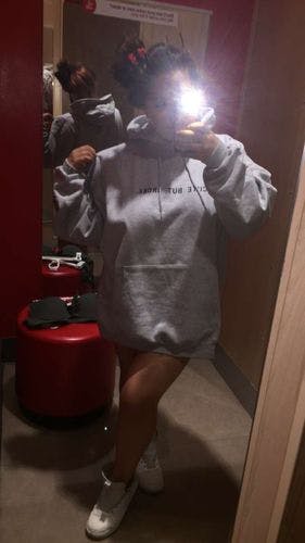 cute but broke hoodie