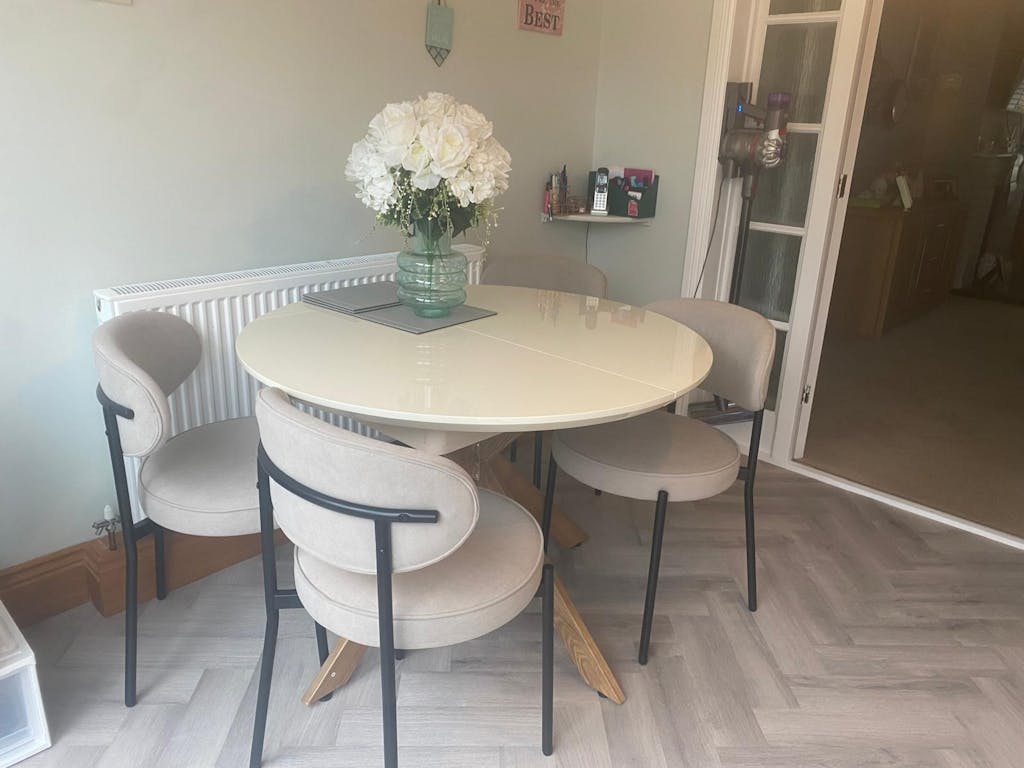 Mia Set of 2 Dining Chairs Matte Velvet Sage Green DUSK