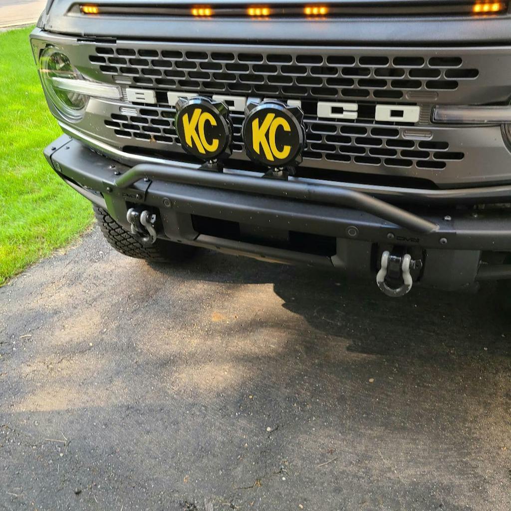 2021+ Bronco Factory Bumper Bull Bar | DV8 Offroad