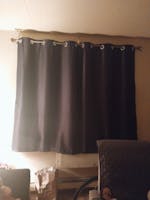 DWCN Grommet Blackout Curtains with Tiebacks, Set of 2 Panels