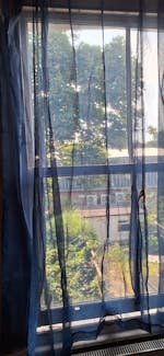 DWCN Sheer Curtains with Tiebacks, Set of 2 Panels