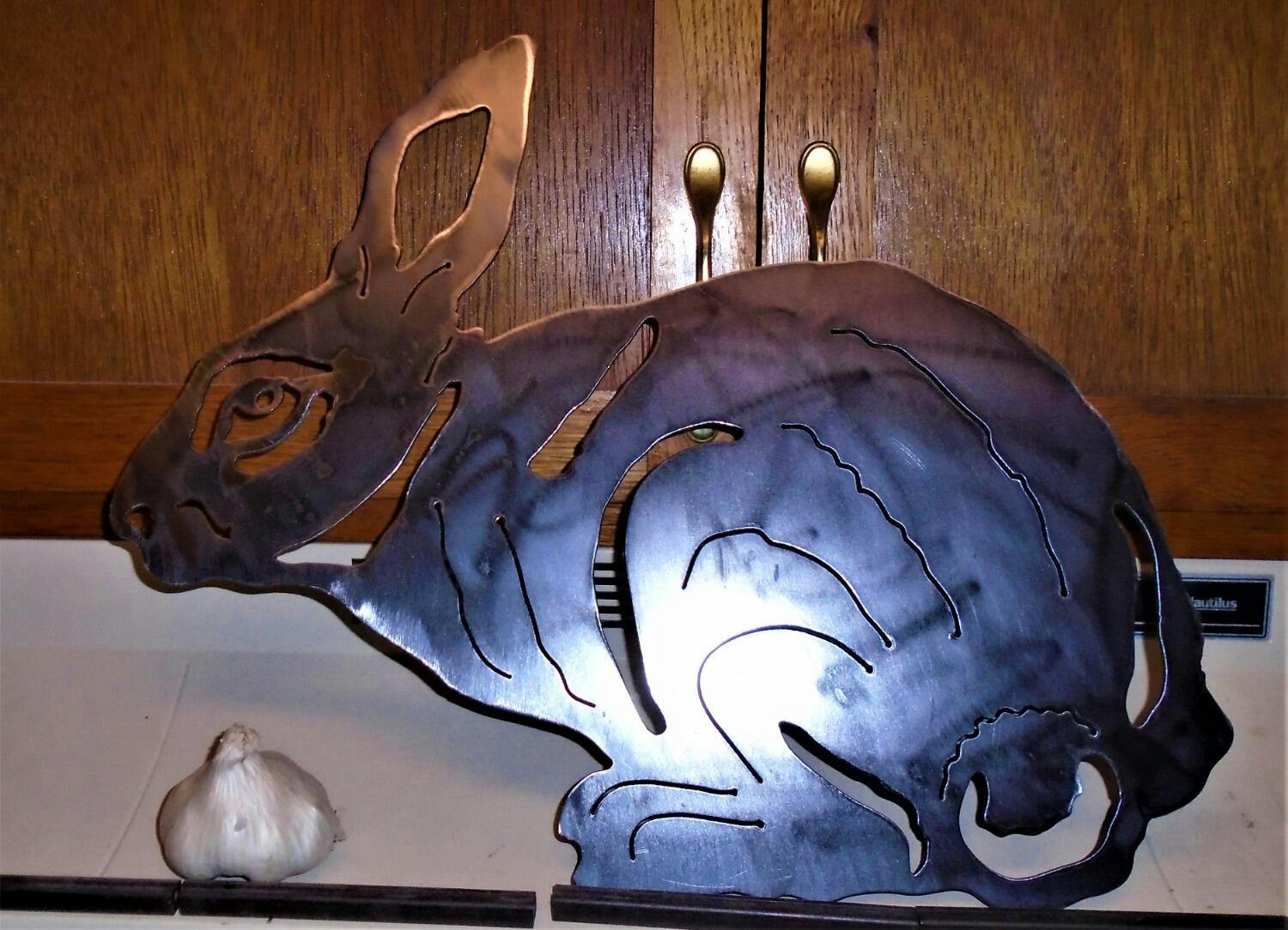 Decorative CNC Cutting Design | Rabbit and Bunny Signs DXF