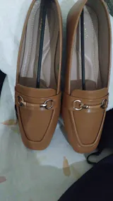 Modern Square Toe Tan Loafers - 8004412