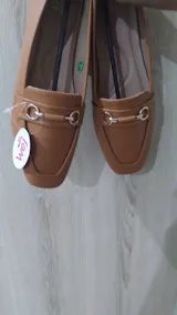 Modern Square Toe Tan Loafers - 8004412