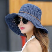 Women's Fresh Hand-woven Japanese Foldable Straw Hat