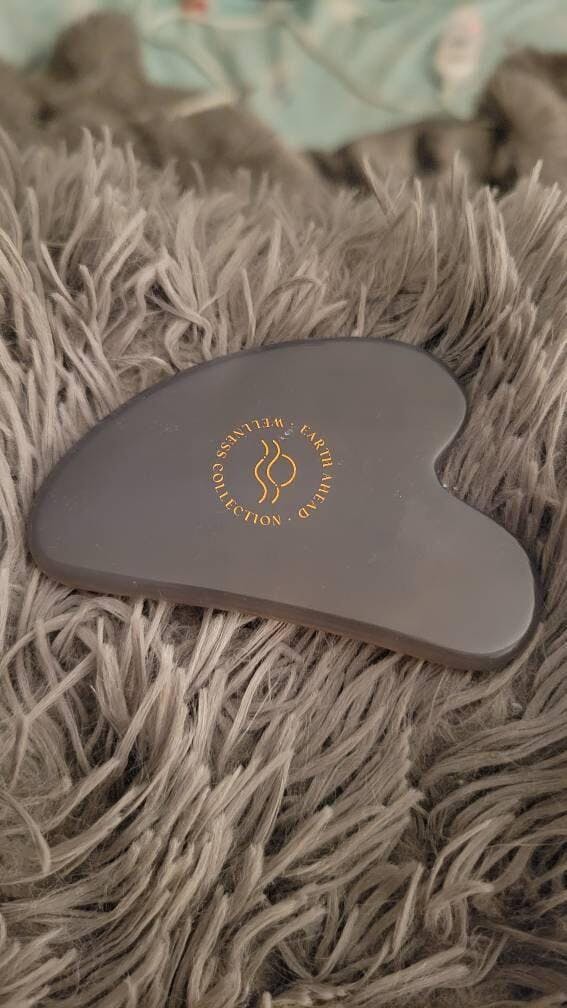 Gaia Grey Agate Gua Sha Facial Massage Tool | Earth Ahead