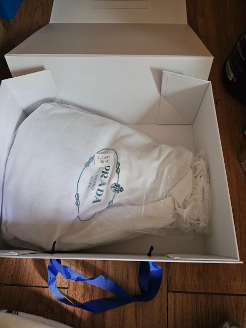 프라다 리나일론 가죽 백팩 블랙