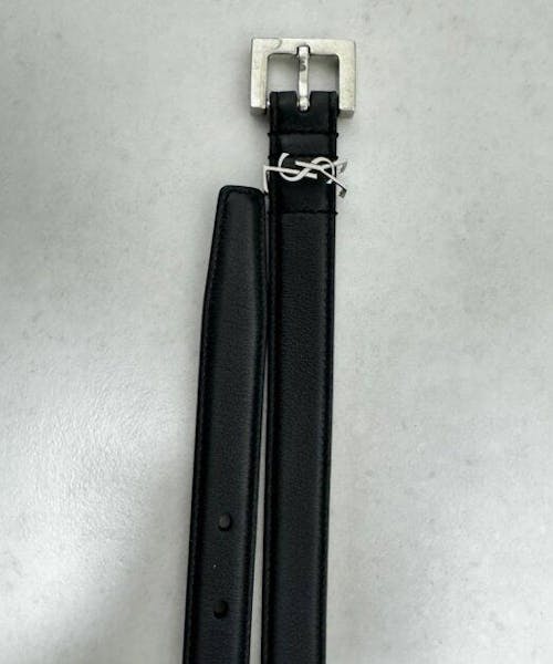 세인트로랑 스퀘어버클 모노그램 벨트 2color