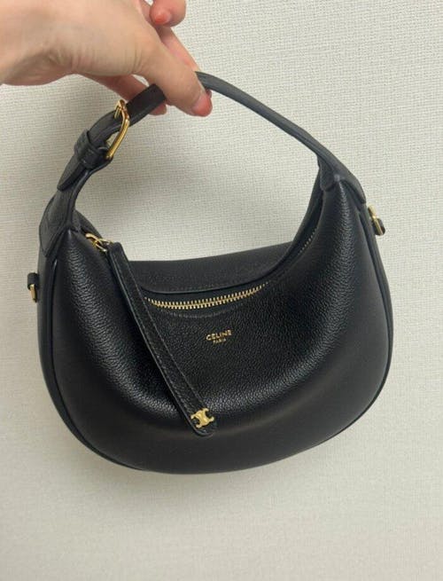 셀린느 서플 그레인 카프스킨 틴 룰루백 블랙