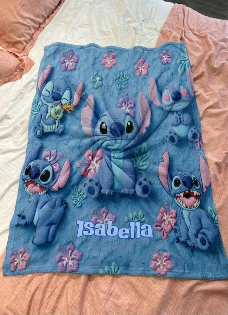 Ohana Means Family - Personalized 3D Inflated Effect Blanket
