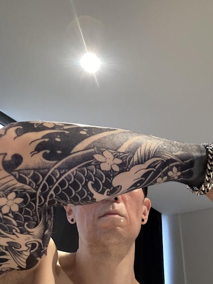 Japanese Wave Garden Semi-Permanent Tattoo | EasyTatt™ – EasyTatt