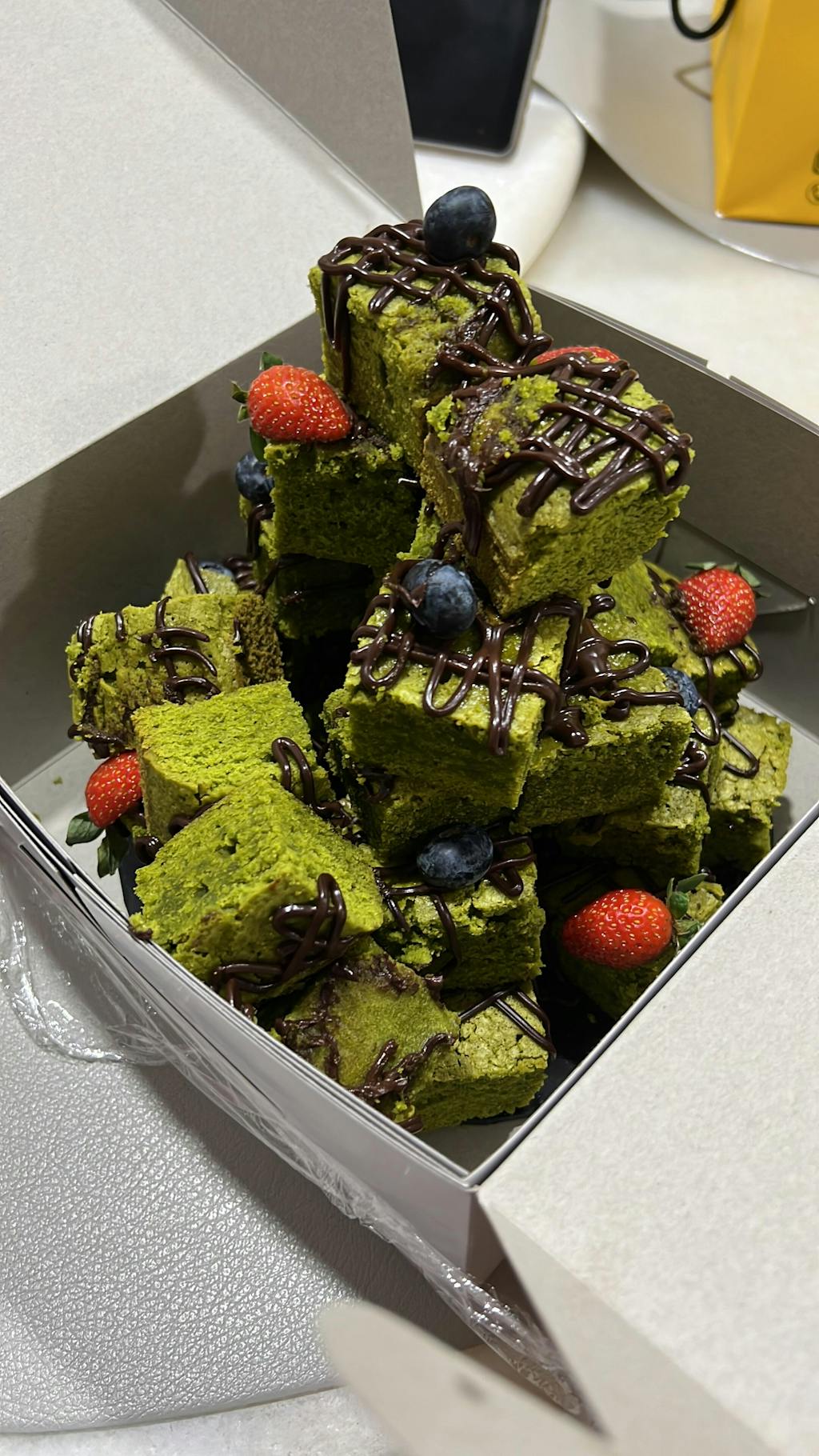 Matcha Stacked Brownies Bakery Near Me Cake Delivery KL/PJ