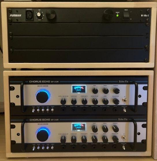リバーブユニット　白　aux usb CRAFTY バイブラ　エコー リバーブユニット ブラックライト USB AUX バイブラ CRAFTY